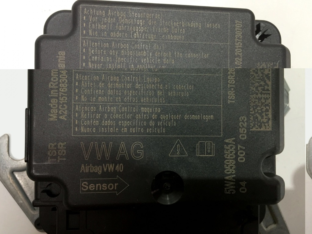 фото №8, Vw golf 8 viii подушка подушки безопасности водителя пассажира датчик подушка безопасности