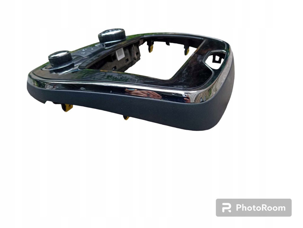 фото №3, Рамка панель середній навігації радіо хром renault captur i