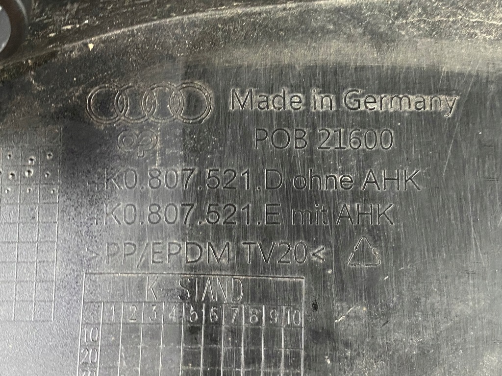 фото №7, Audi a6 c8 накладка бампера задняя спойлер 4k0807521