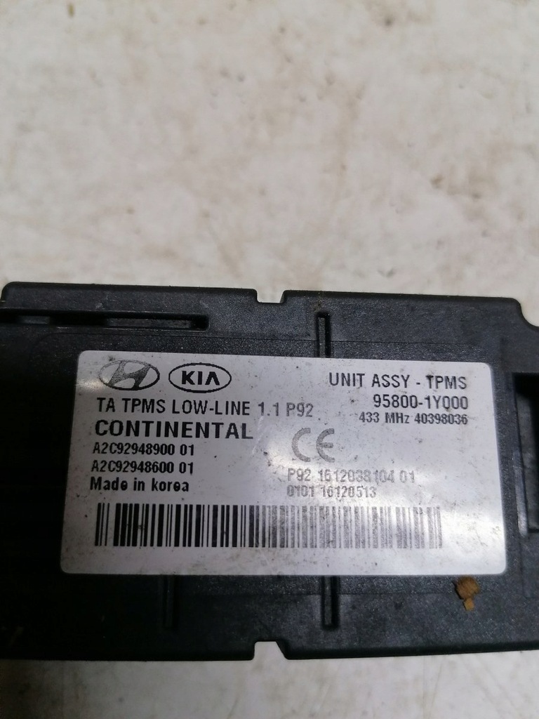 фото №1, Модуль давления шин kia picanto ii