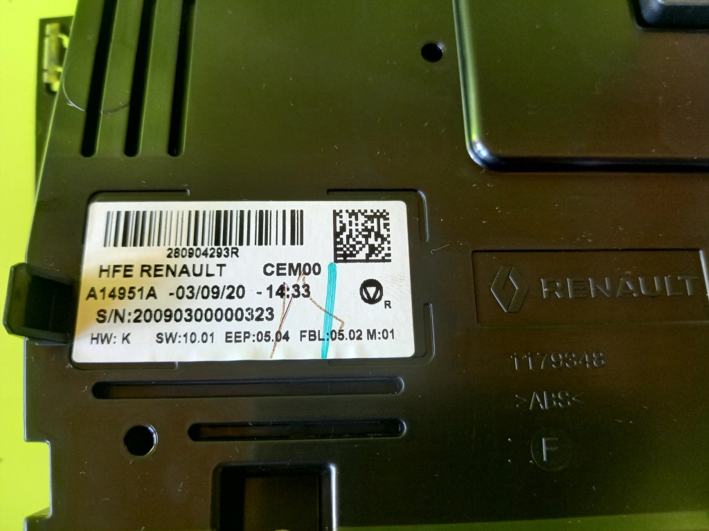 фото №3, Экран дисплей радио навигация 280904293r renault kadjar 20r