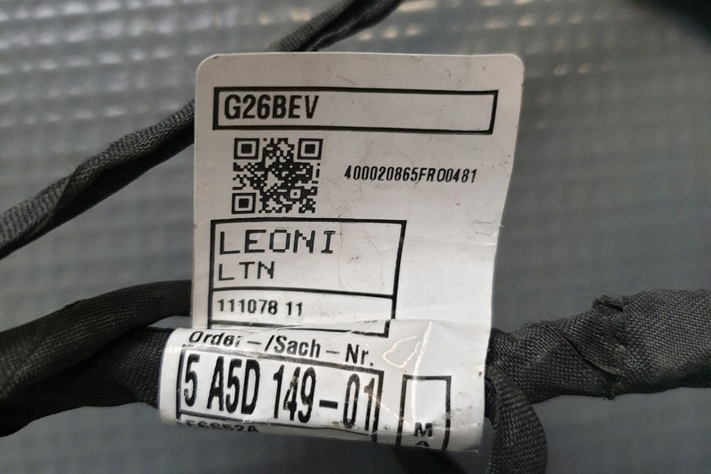 фото №8, Джгут передніх датчиків pdc bmw i4 g26 5a5d149 electric 400kw 2021