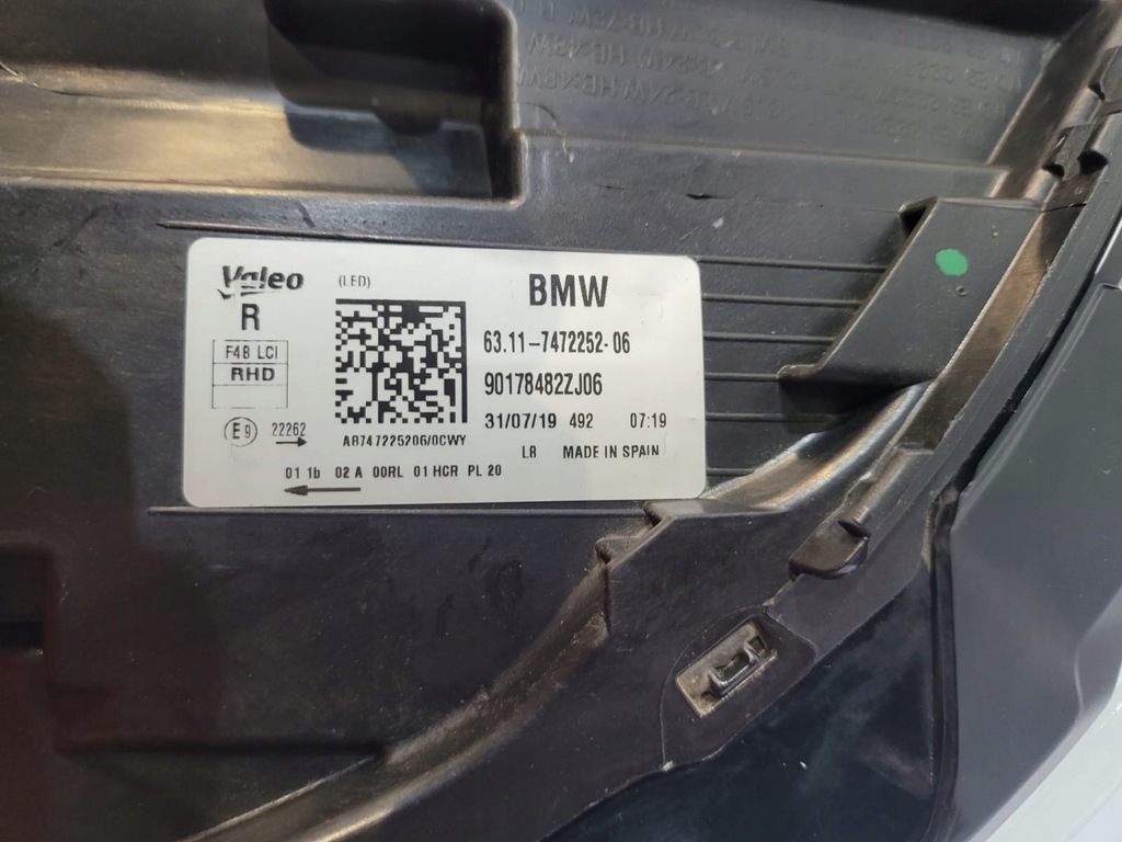 фото №12, Bmw x1 f48 lci лампа передняя led правая - 13503