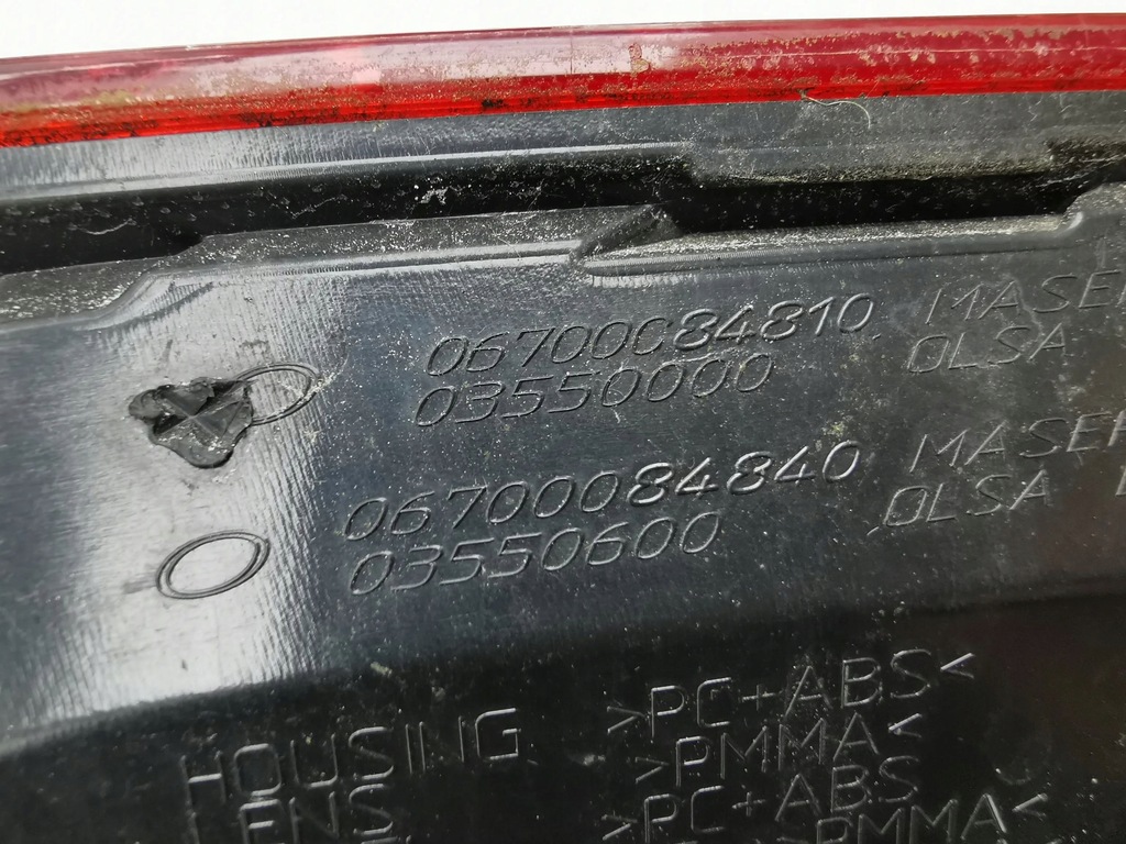 фото №13, Maserati ghibli 2014 правая сторона лампа задняя