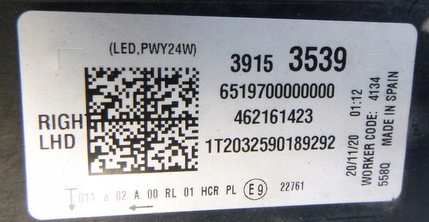 фото №7, Opel crossland x фара правий 39153539