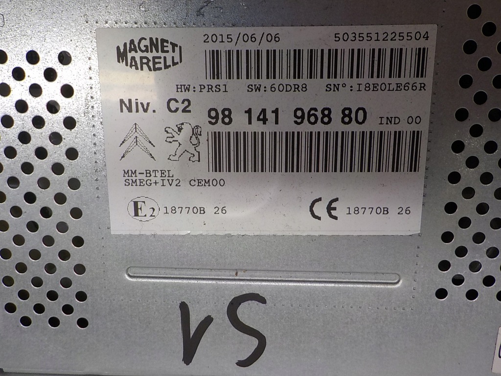 фото №2, Citroen ds3 радіо 9814196880 smeg