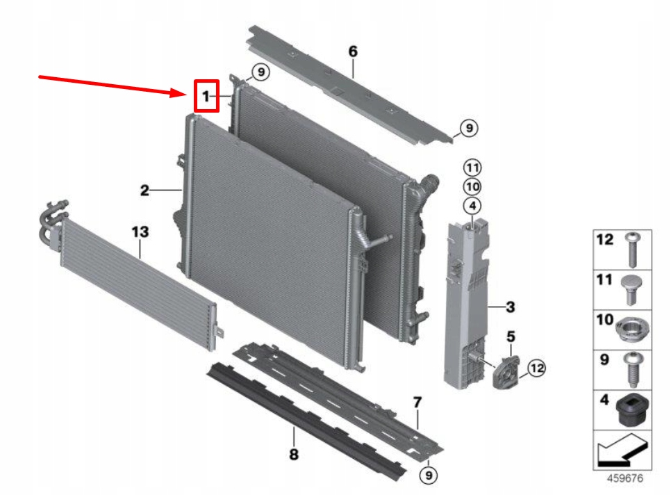 фото №9, Bmw 3 f30 f31 двигатель cooling радиатор 8482623 17118482623