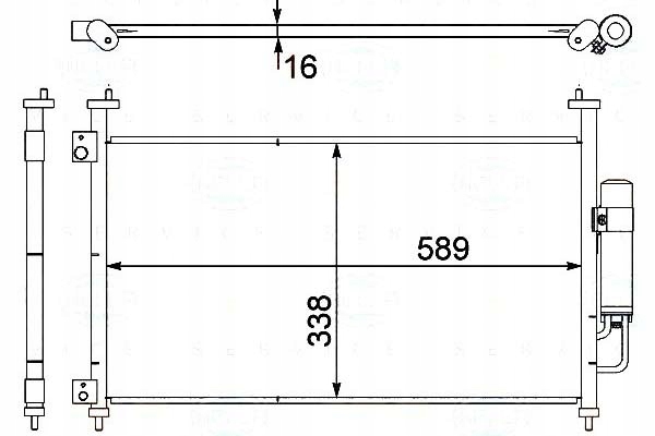 фото №1, Конденсатор кондиционера honda civic 06- behr hella