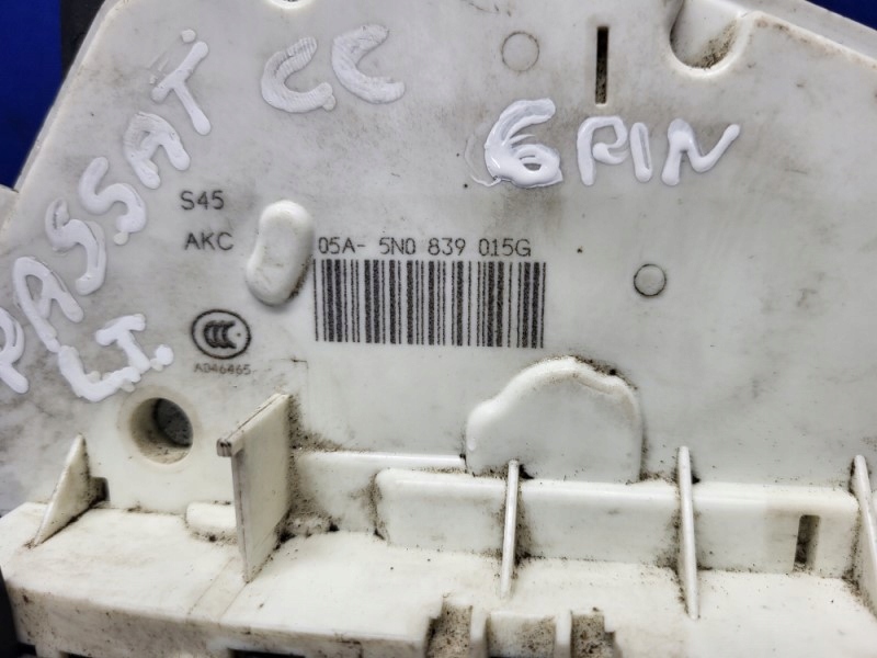 фото №4, Замок двері лівий задня vw passat cc 6pin