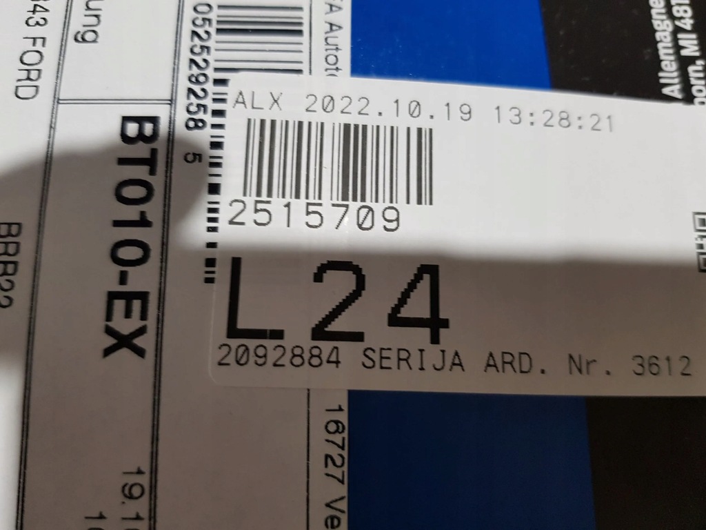 фото №10, Ford ranger v 16 клемма плюсовая 2515709 hgb3t-14a094