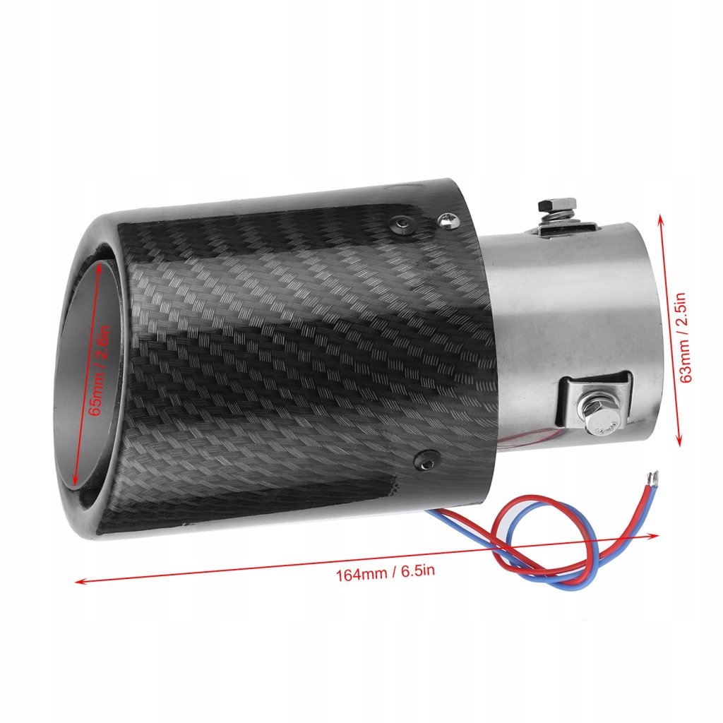 фото №14, Наконечник выхлоп глушителя накладка 63mm na 65mm