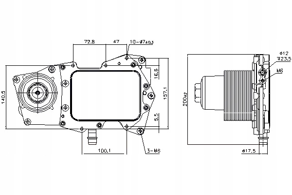 фото №2, Радіатор оливи land rover range rover iii range rover iv range rover