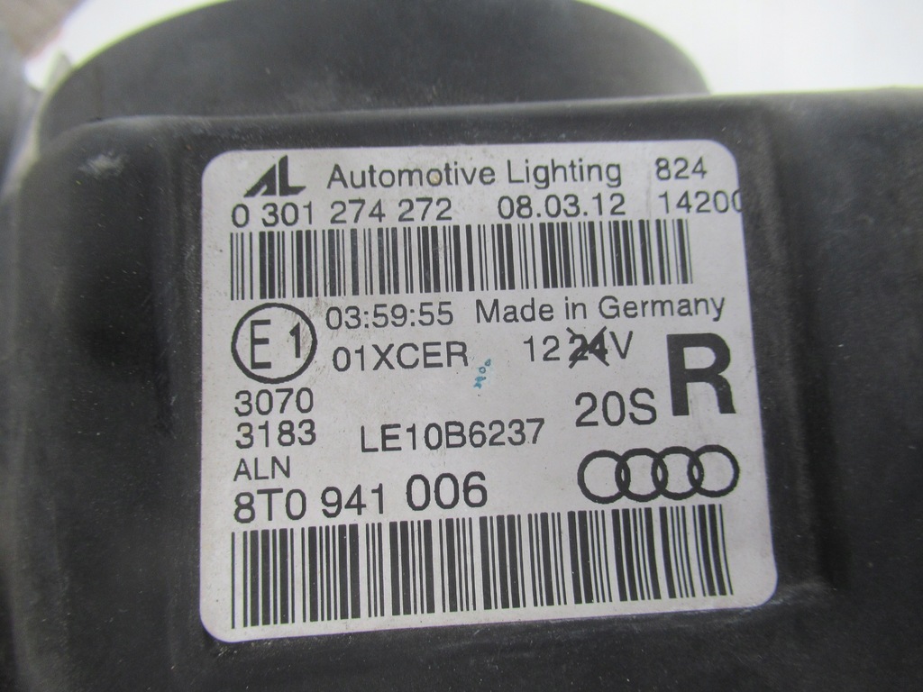 фото №14, Audi a5 8t b8 11- лампа правая некрутящаяся bi ксенон bi-xenon 8t0941006