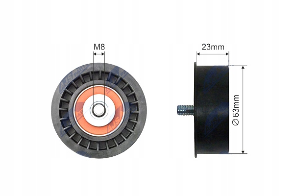 фото №2, Nty ролик натягувача ремінь клиновий chevrolet corsa lacetti nubira
