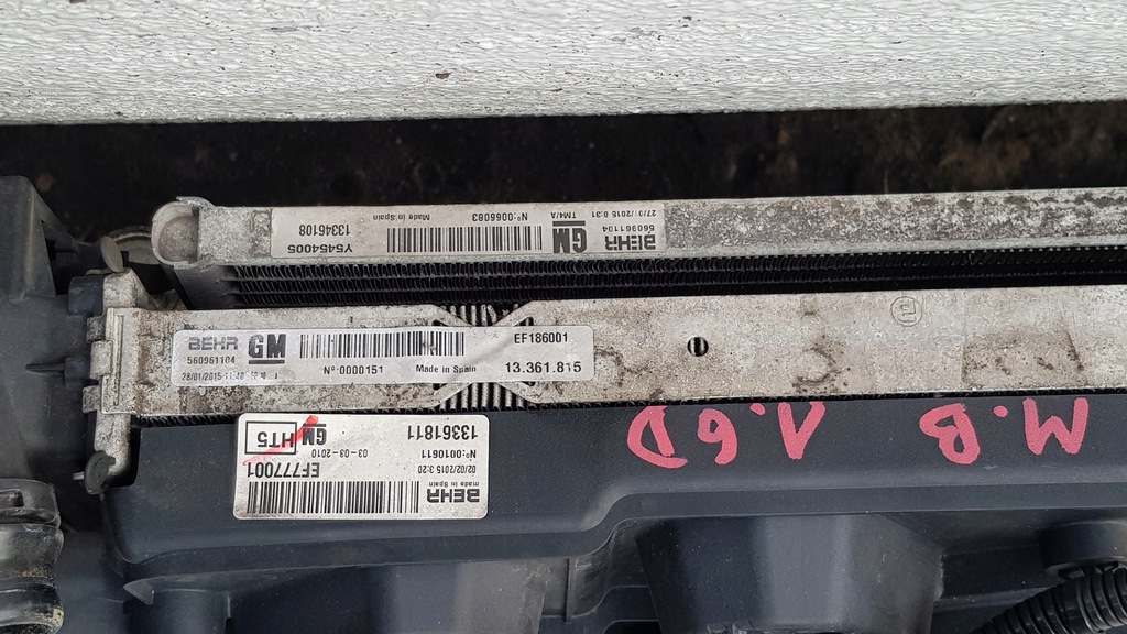 фото №8, Комплект радіатор opel meriva b 1.6 cdti