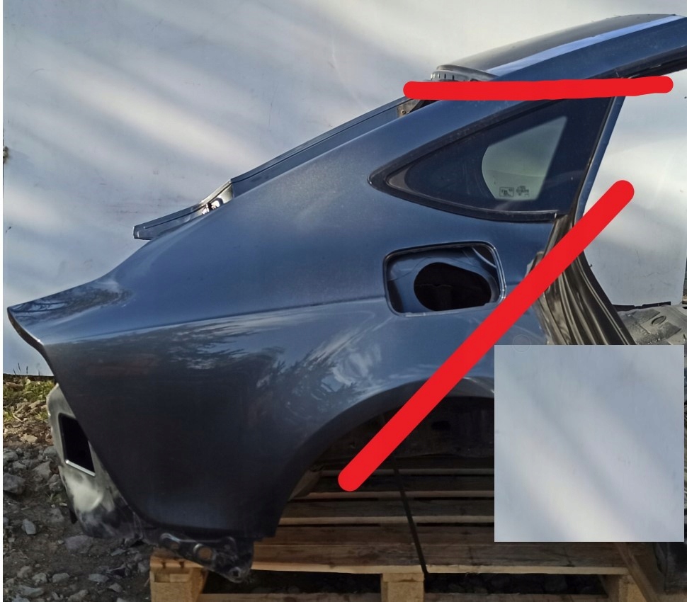 фото №1, Audi a7 sportback четверть крыло правый задняя lz7s