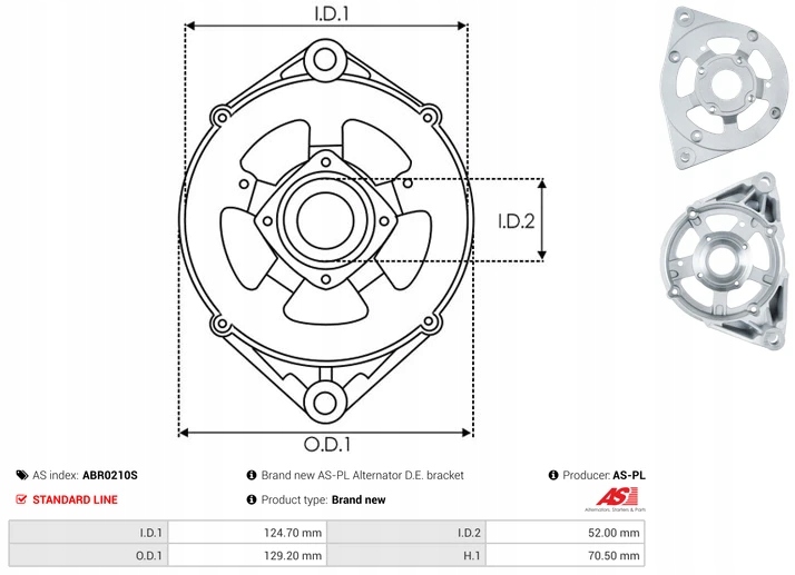 Передние корпус генератора abr0210s bosch as-pl Доставка