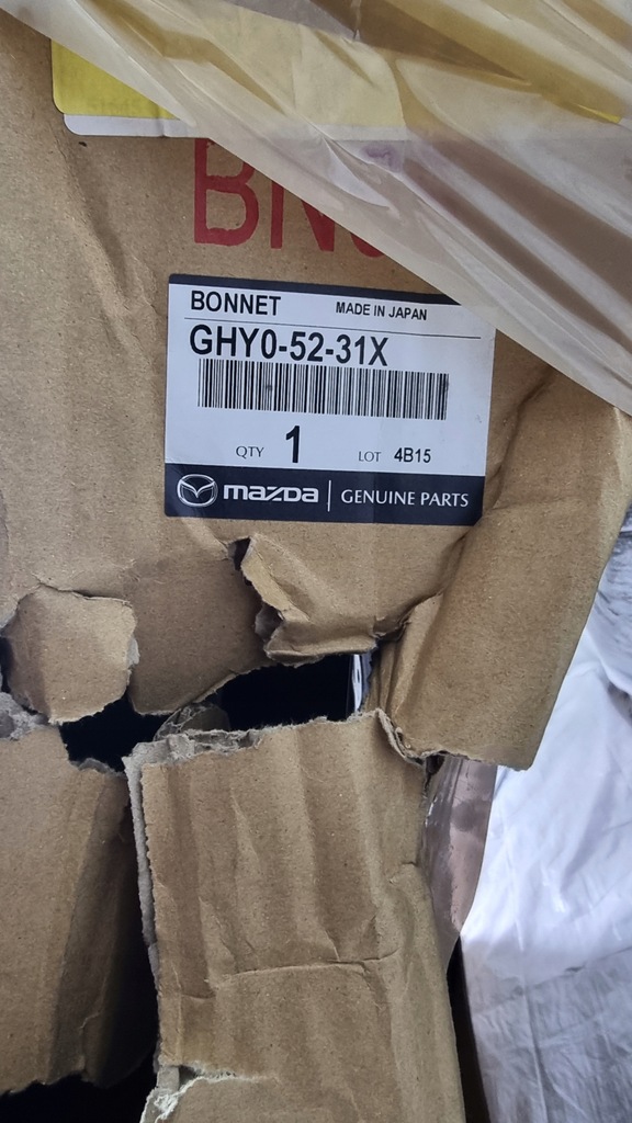 фото №7, Mazda 6 gj 2012-2017 ghy0-52-31x капот передняя крышка nowa оригинал
