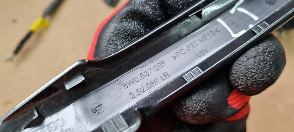 фото №16, S5 8w lift a5 ручка дверь левый задняя pod kessy lz7s sportback a4 b9 8w s4