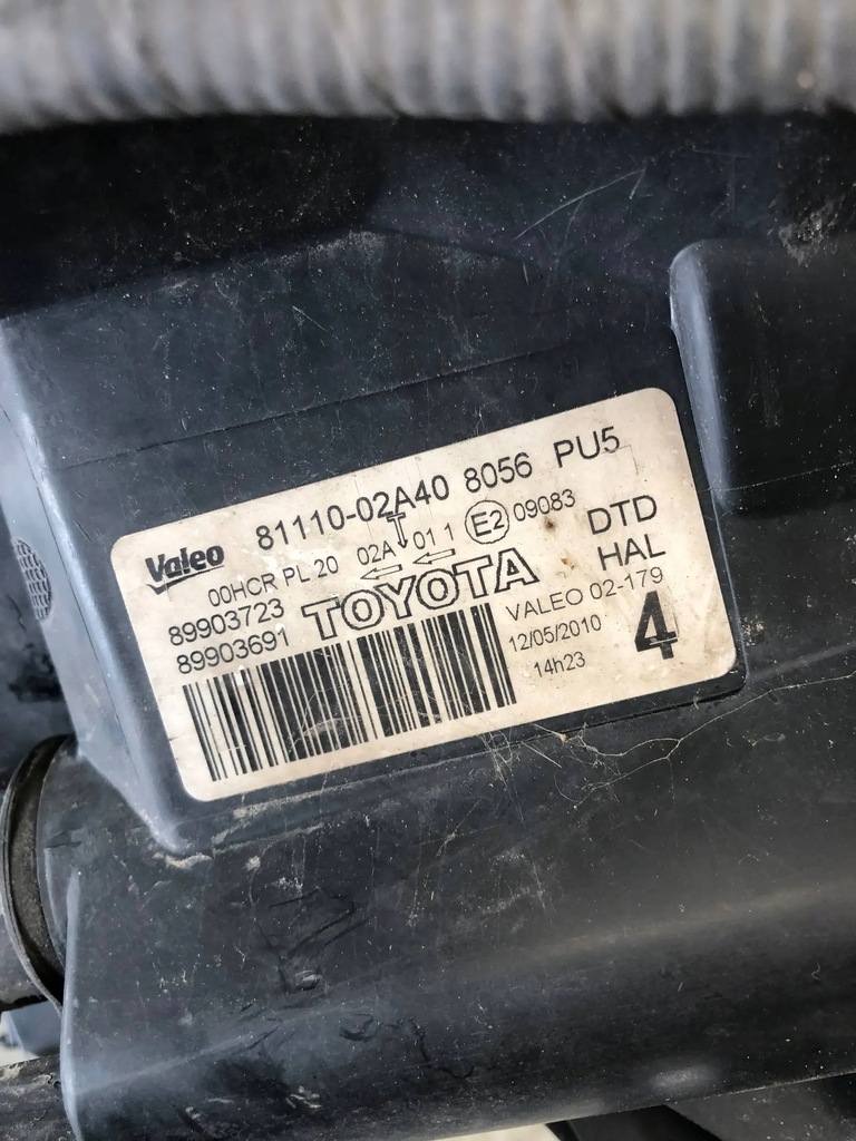 фото №11, Лампа правий перед toyota auris i lift 81110-02a40