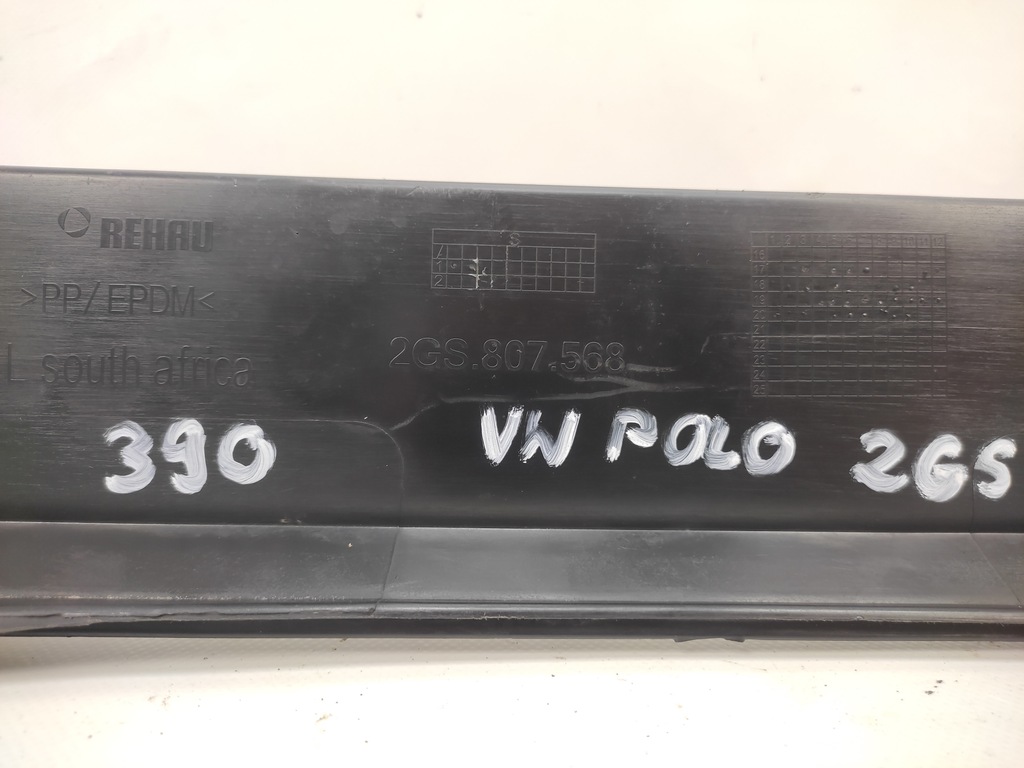 фото №12, Vw polo vi 2gs спойлер диффузор бампера заднего задняя 2017-