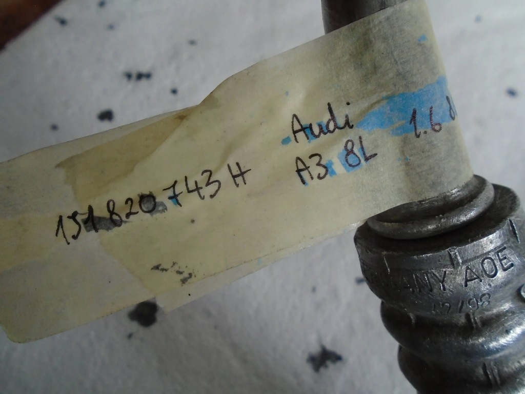 фото №5, Шланг кондиционера 1j1820743h audi a3 8l 1.6 8v
