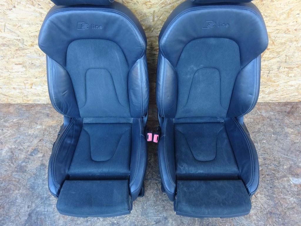 фото №7, Audi a4 b8 8k сиденья заднее сиденье задняя кожа бока спинка комплект s-line