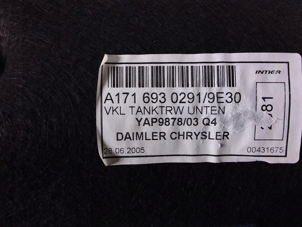 фото №4, Mercedes slk r171 обшивка багажника a1716930291