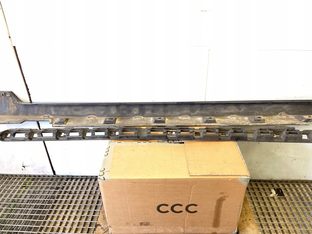 Vw passat b8 14-19r порог левый + направляющая lc9x kompletny Оригинал