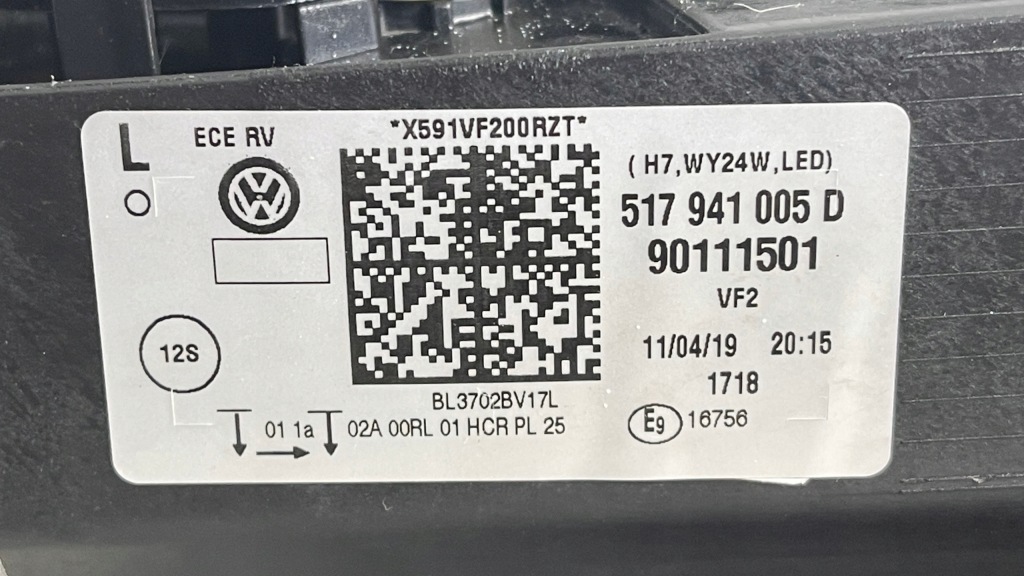 фото №12, Лампа левая vw sportsvan lift 17- led 517941005d