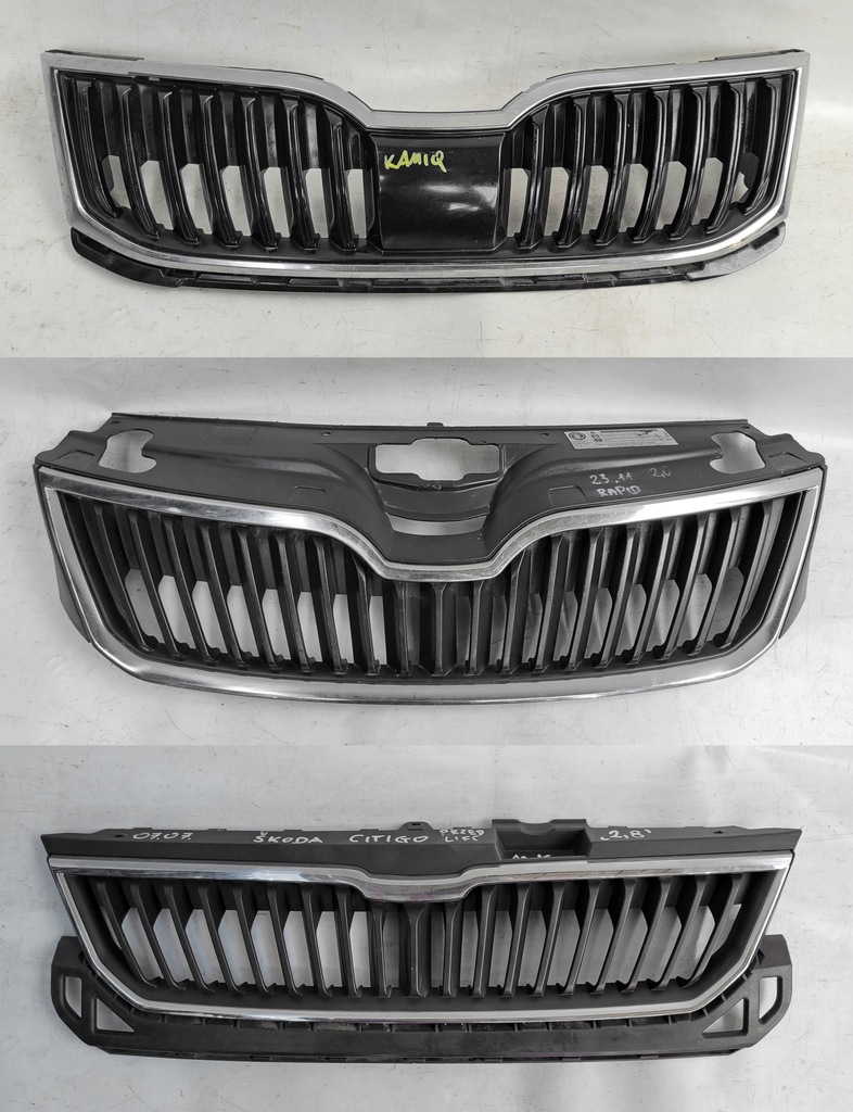 фото №1, Решётка радиатора skoda rapid / kamiq / citigo 2012-2022