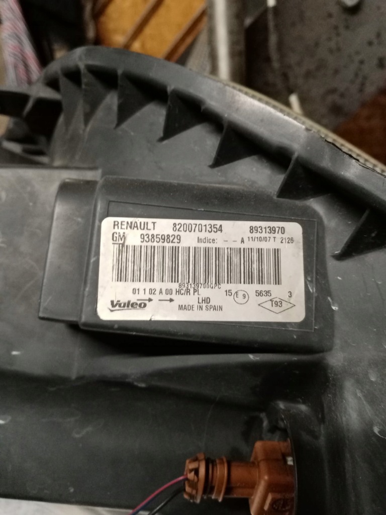 фото №9, Лампа лівий перед renault trafic 8200701354