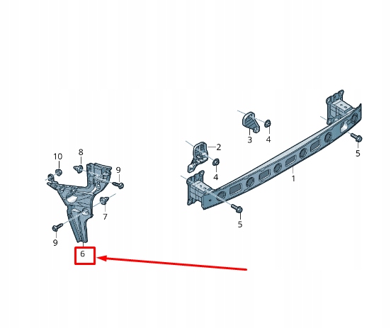 фото №1, Audi rs3 rear правий бампер guide section 8v5807378b