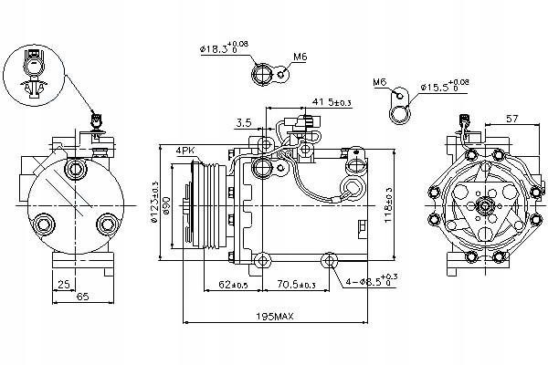 фото №11, Компресор компресор кондиціонера [nissens]