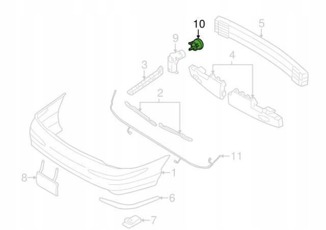 фото №6, Корзина датчик кронштейн pdc jaguar s-type 00-04