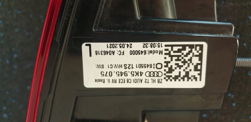 фото №10, Audi a6 c8 лампы задняя led комплект оригинал