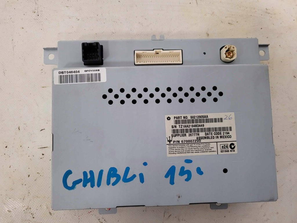 фото №4, Радио навигация дисплей maserati ghibli 2015