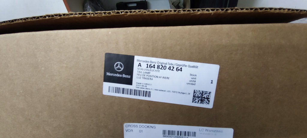 фото №1, Mercedes gl w164 лампа ліва задня a1648204164