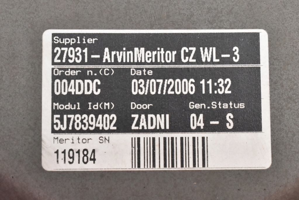 фото №6, Подъемник стекло правый задняя 5j7839402 skoda roomster 06-10