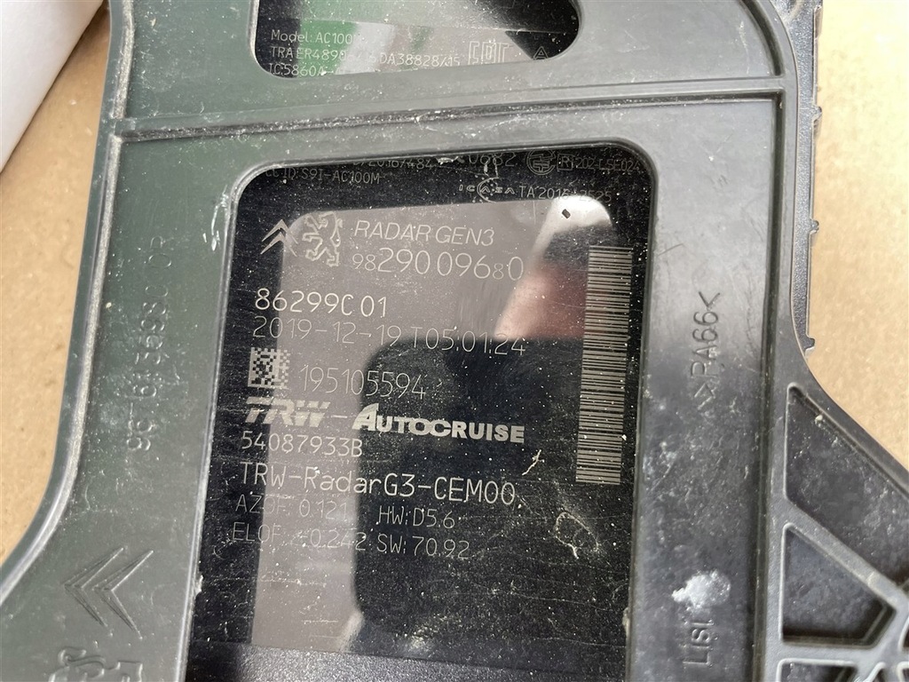 фото №7, Радар відстані бампера перед citroen c4 picasso 2 ii spacetourer