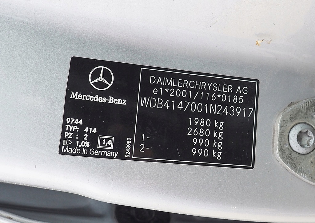 Купить Mercedes vaneo 1,7 cdi панель  приборная панель приборная с подушка безопасности