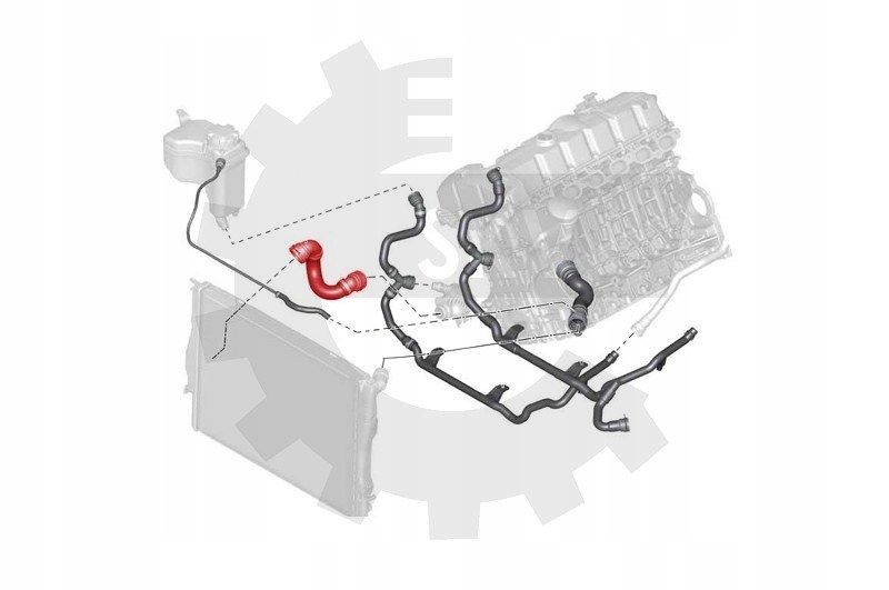 Esen skv 43skv737 шланг гнучкий радіатора Ціна