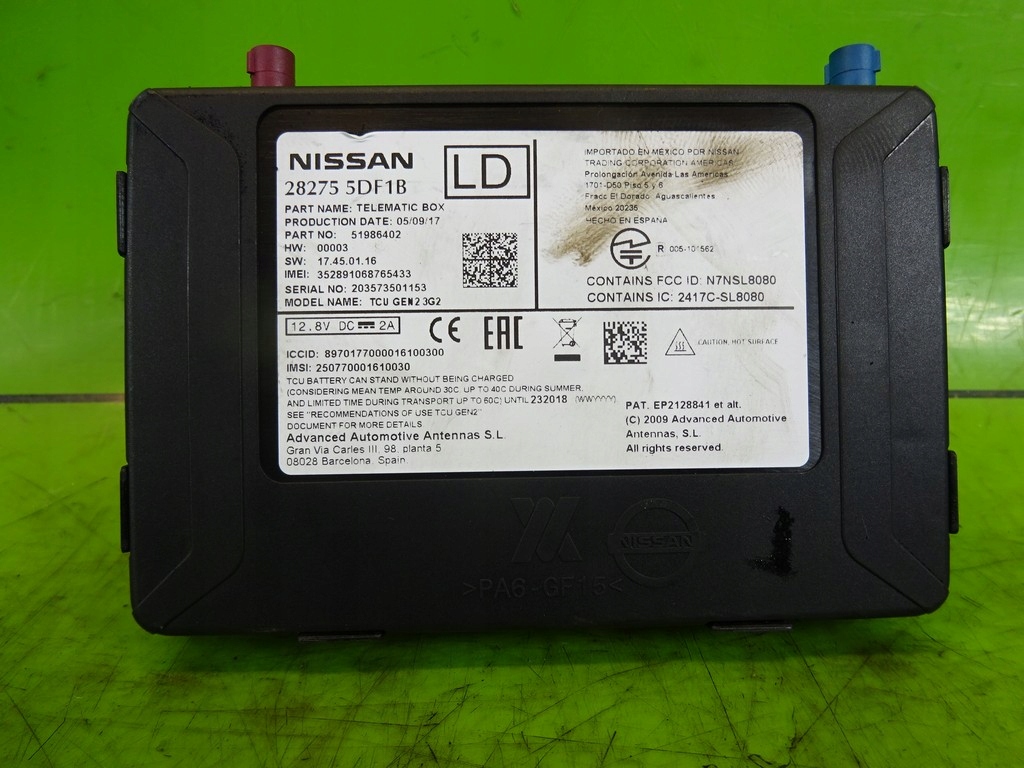 фото №1, Модуль блок управления infiniti q30 qx30 telematic box