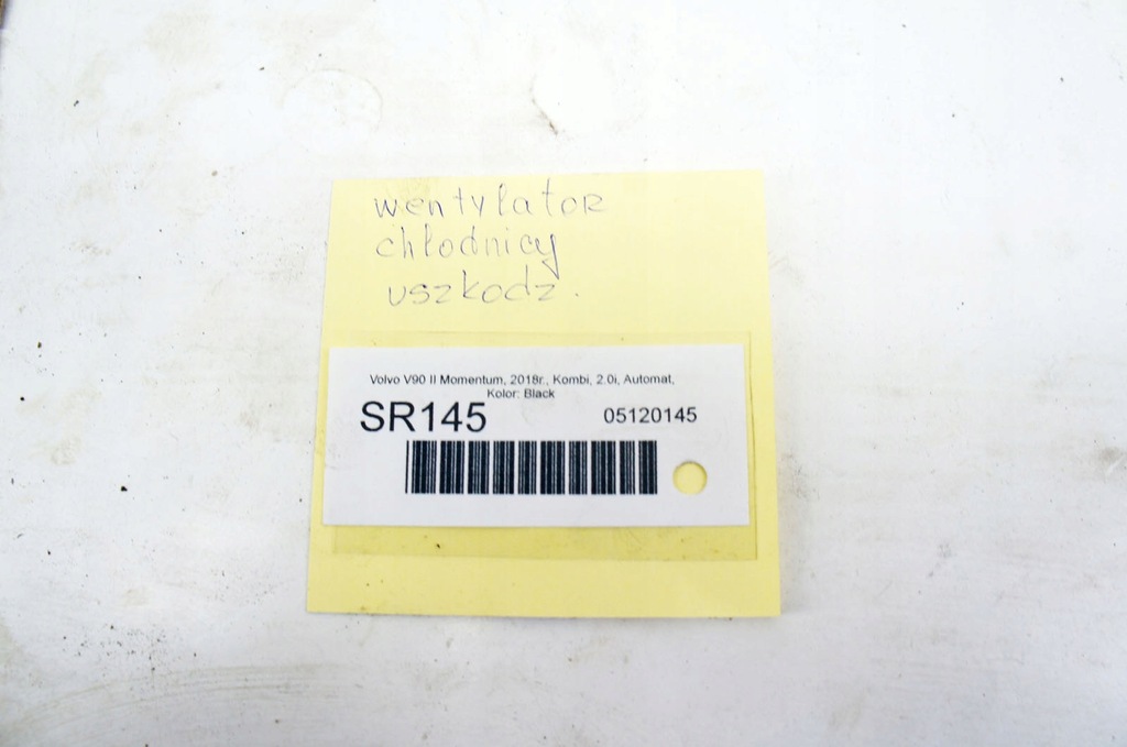 фото №5, Sr145 volvo v90 ii t5 16- ^ 2.0i вентилятор вентилятора радіатора 31657360