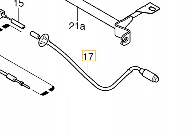 фото №1, Volvo s80 права трос гальма стояночного