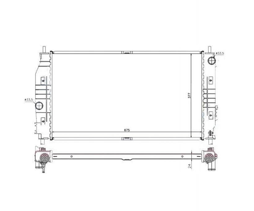 Купить Chrysler 300m 99 - 04 радиатор