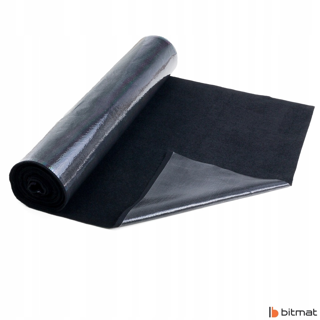 фото №11, Коврик самоклеящийся чёрный обшивка войлок 2mm материал obiciowy потолок