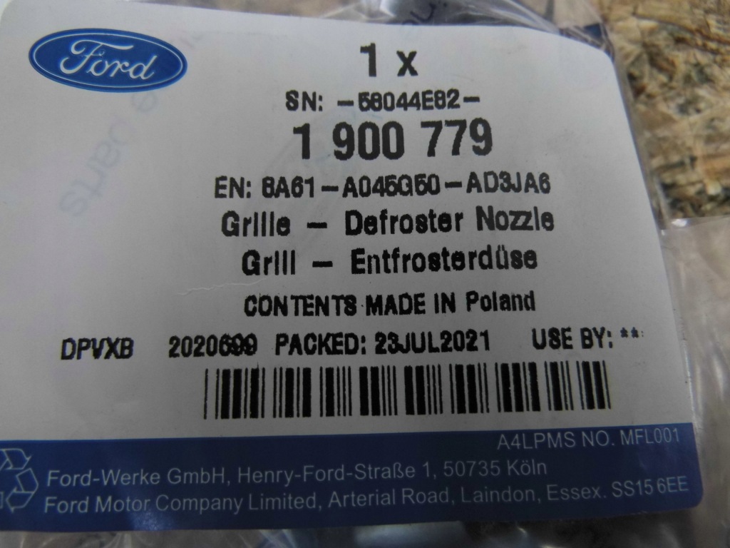 фото №14, Решётка обдув правая fiesta 2008- 2012- _ 1900779 _ 8a61-a045g50-ad3ja6