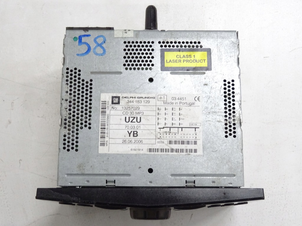 фото №9, Радіо заводський 13257029 uzu/yb/bc opel corsa d