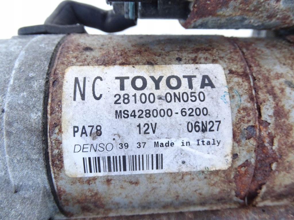 фото №6, Стартер toyota auris i e15 lift 1.4 d4d 28100-0n050